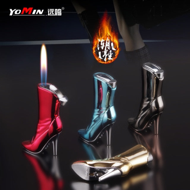 1pcs creative fashion mini metal lighter butane gas inflatable cigarettes tool Funny model smoking gift military