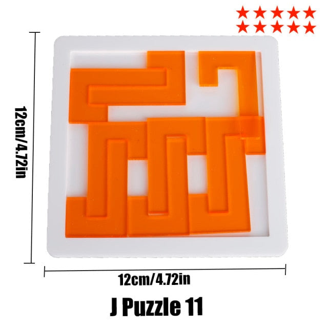 Jigsaw Puzzle 29 Blank Plastic Hard Complex las logic IQ Mind Brain Teaser Shapes games Puzzle Toy For Adults Kids children