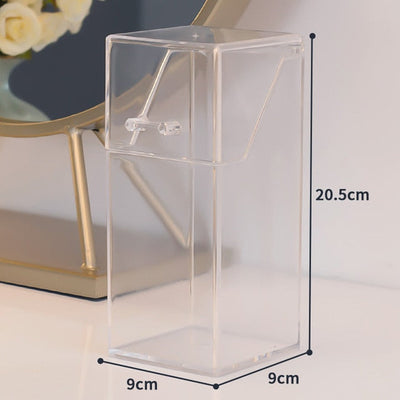 Multi-style PS Acrylic Makeup Organizer Cosmetic Holder Makeup Tools Storage Pearls Box Brush Accessory Organizer Box with Cover