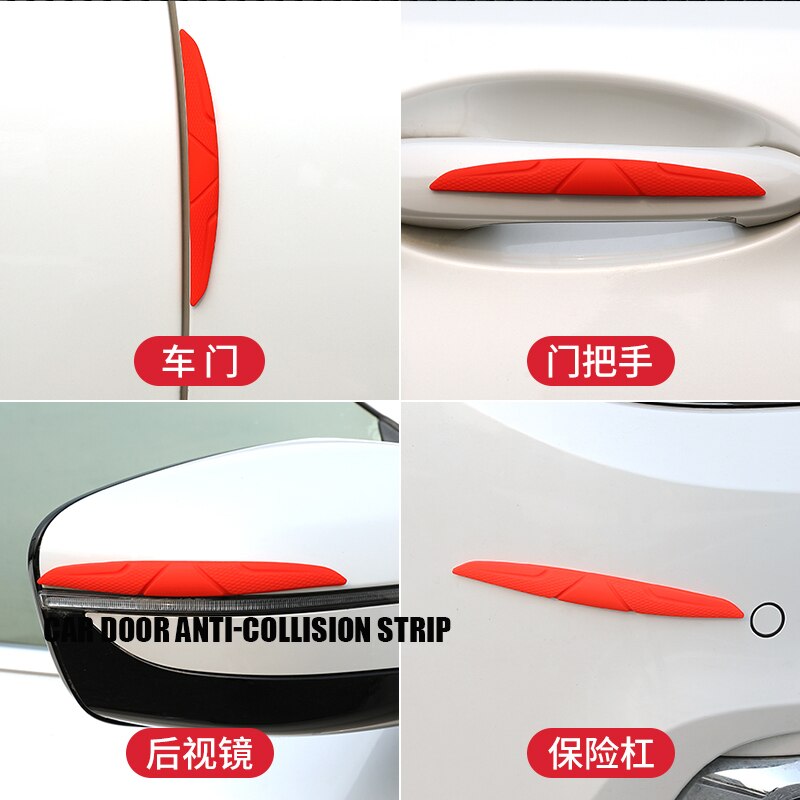 6pcs Silica gel Auto Car Door Guard Edge Corner Protector Guards Buffer Trim Molding Protection Strip Scratch Crash Bar