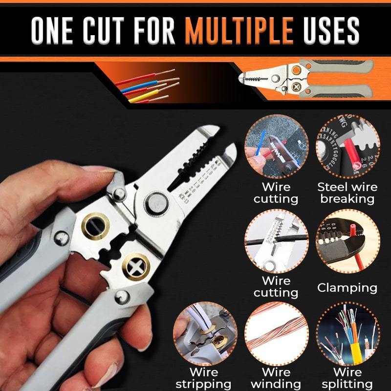 Multi-functional Wire Splitting Pliers Wire Crimping Pliers Electricians Strip Wire Pliers Terminal Pliers Stripping Tools