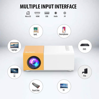 Portable HD Projector  - Perfect for Home Cinema and Camping