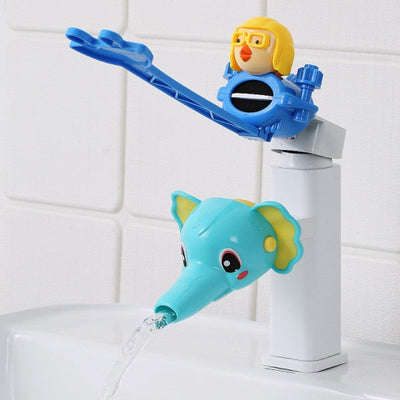 Cartoon Faucet Extender for Kids Hand Washing In Bathroom Sink Accessories Water Pipe Splash-proof Convenient for Baby Washing