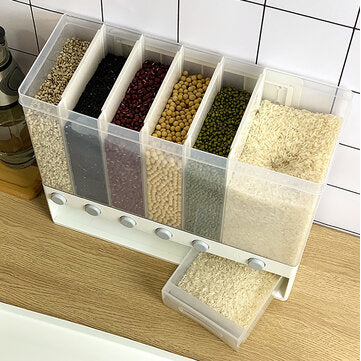 Wall Mounted Cereal Dispenser Dry Food Storage Container