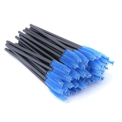 SHIDISAHNGPIN New Disposable 5/50Pcs Crystal Eyelash Makeup Brush Diamond Handle Mascara Wands Eyelash Extension Makeup tool