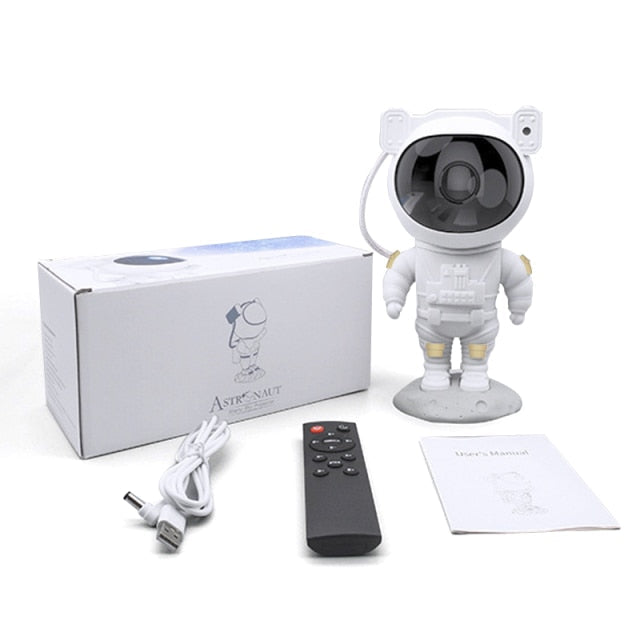 NEW Galaxy Projector Lamp Starry Sky Night Light For Home Bedroom Room Decor Astronaut Decorative Luminaires Children&