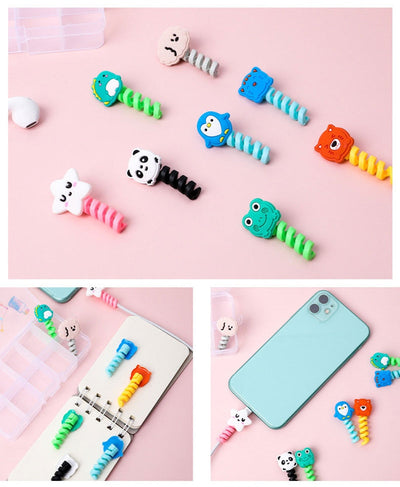 New Cable Protector Cute Cover Protect Case USB Charger Cable Cellphone Organizador Cables Management For Cable Protector