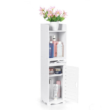 4-Tier Storage Cabinet Laundry Cupboard Assorted Shelf