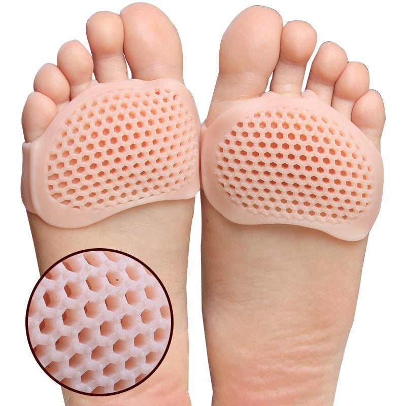 Silicone Honeycomb Forefoot Insoles High Heel Shoes Pad Gel Insoles Breathable Health Care Shoe Insole Massage Shoe Insert