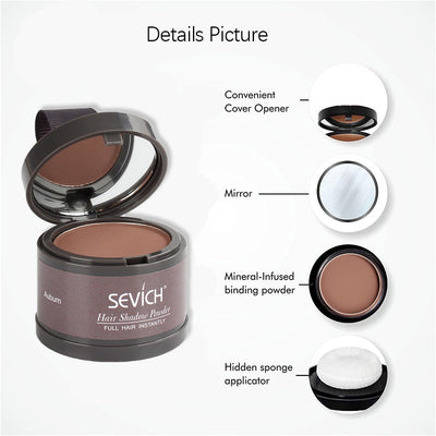 Sevich Hairline Powder 13 Color Hair Root Cover Up Water Proof Instant Modified Repair Hair Shadow Powder Makeup Hair Concealer