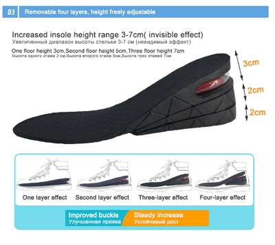 Invisible Height Increase Insole Cushion