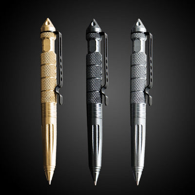 Tool Pens Multi-functional Pen Tactical Tungsten Steel Rotating Unisex Tool Pen Window Glass Metal Ballpoint Multifunctional