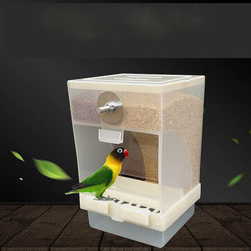 Acrylic Parrot Integrated Automatic Bird Feeder