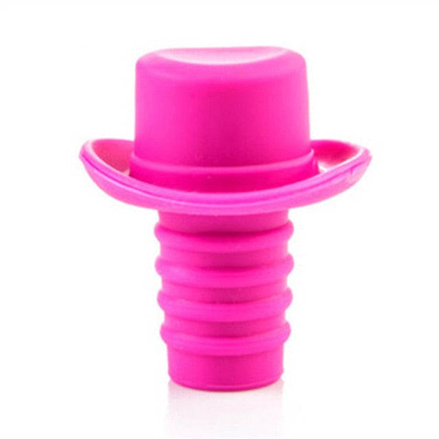 【Wine Stoppers】Creative Magic Hat Wine Stoppers Silicone Wine Stopper Reusable Decorative Wine Seal Stopper Cap for Wine Beverage