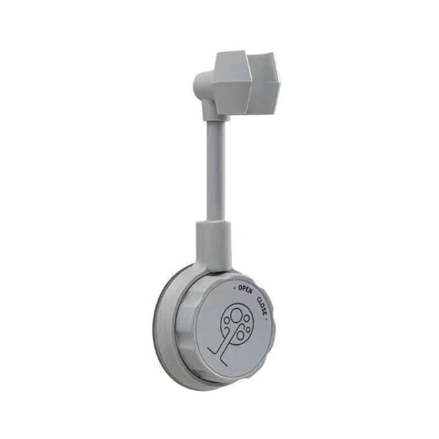 【 Shower Head Holder】Shower Holder Universal Suction Cup Shower Head Holder Punch-Free Bathroom Bracket Adjustable 360° Rotation ABS Fixed Base New