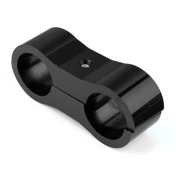 Braided Hose Separator Clamp Fitting Adapter Bracket Black