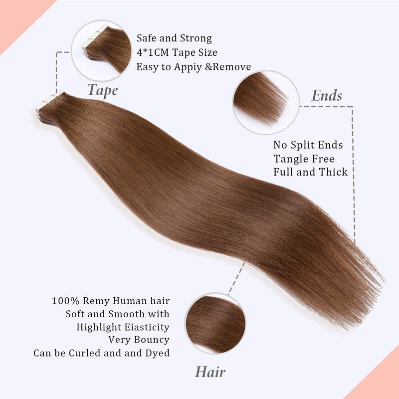 Ombre Balayage Tape In Human Hair Extensions 100% Real Remy Human Hair Extensions 50g 100g Per Package Seamless Tape on Hair