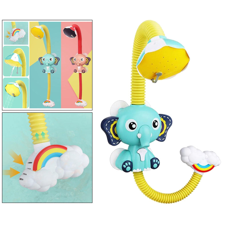 Cute Elephant Electric Shower Spray Head Water Flow Spray Bath Pool Toys