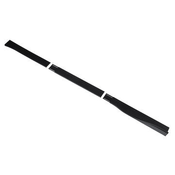 Car Side Skirt Extension Blades Matte Black Universal