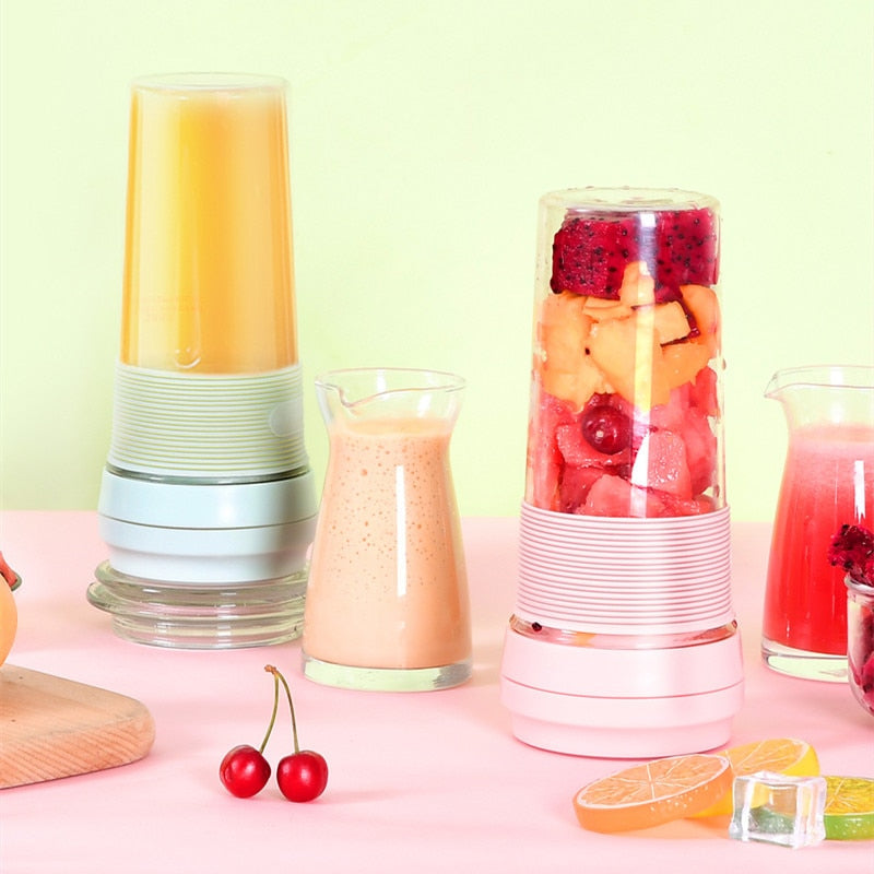 Portable Juicer Cup USB Rechargeable Blender Smoothies Mixer Fruit Machine Automatic Self Stirring Mug Self-Mixing