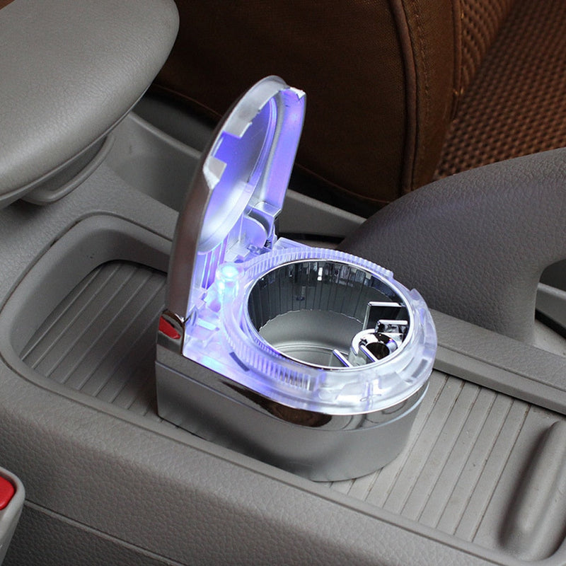 Car Interior Accessories Convenient and Practical Fashionable Appearance Design Vehicle Ashtray Holder with LED