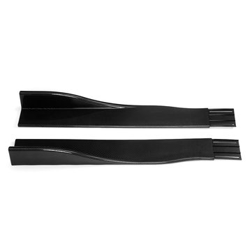 Carbon Fiber Pair of Car Side Skirt Extensions Splitters For LEXUS Infiniti