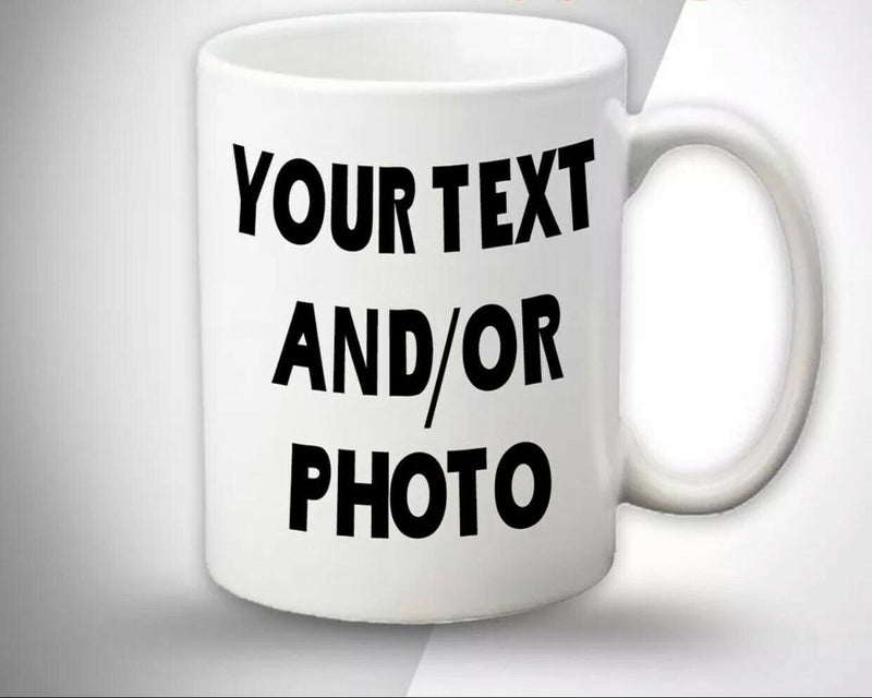 Custom Text Photo Mug