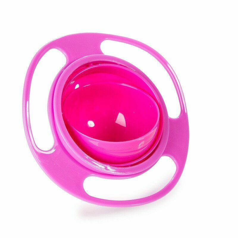 Universal Gyro Training Bowl Practical Design Children Rotary Balance Novelty 360 Degrees Rotate Spill-Proof Baby Feeding Dishes