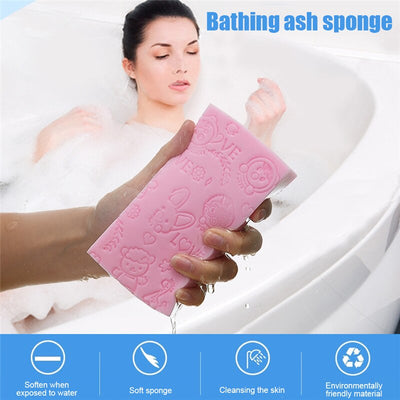 Magic Bath Sponge Dead Skin Removing Exfoliating Sponge Body Massage Cleaning Shower Brush for Kids Adult Bathroom Washing Tools