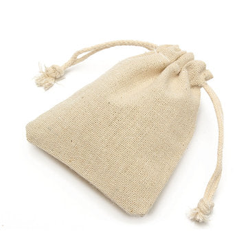 30Pcs Natural Linen Pouch Burlap Jute Sack Jewelry Pouch