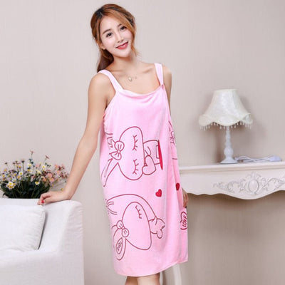 【Magic Bathrobes】Microfiber Soft Bath Towel Fashion Women Sexy Wearable Quick Dry Magic Bathing Beach Spa Bathrobes Wash Clothing Beach Dresses