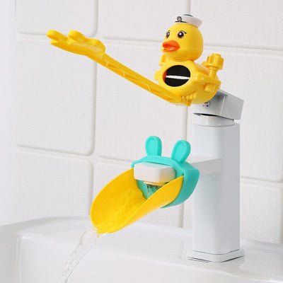 Cartoon Faucet Extender for Kids Hand Washing In Bathroom Sink Accessories Water Pipe Splash-proof Convenient for Baby Washing