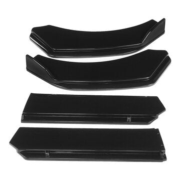 Glossy Black Front Lip Chin Bumper Body Kits