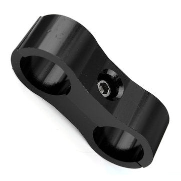 Braided Hose Separator Clamp Fitting Adapter Bracket Black