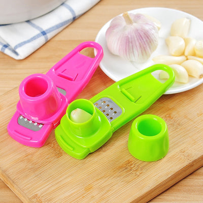 Household Kitchen Garlic Peeler Ginger Garlic Press Grinder Grating Planer Cutting Knife Cooking Tools Kitchen Accessories