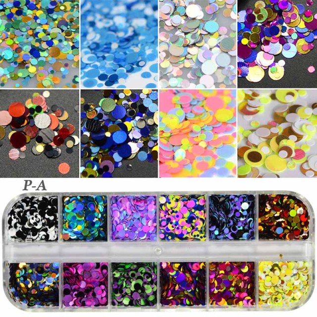 Luminous Nail Neon Glitter Sequin Butterfly Hexagon Fluorescent Green Flake Glow in the Dark Nail Art Manicure Decoration BE1861