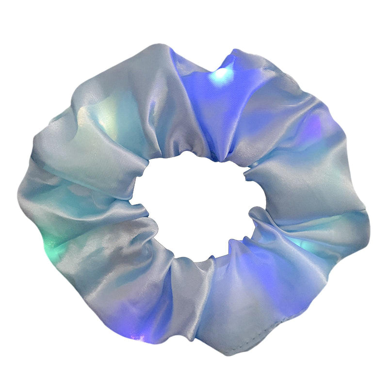 Illuminating Hair Scrunchies Silk Satin Elastic for