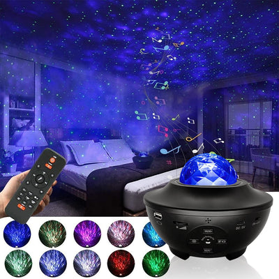 LED Star Night Lamp Projector with Remote Control