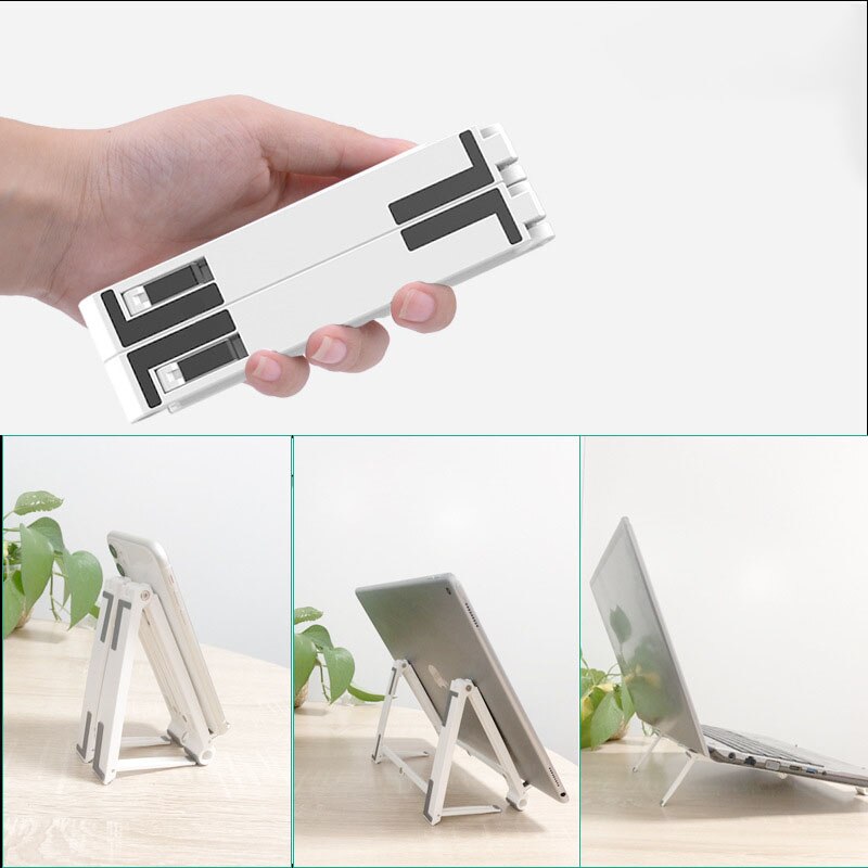 Laptop Stand 3 in1 Portable Foldable Laptop Holder Computer Tablet Phone Stand, Travel Folding Desktop Holder for MacBook,iPad