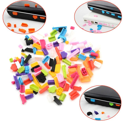 16pcs 13pcs Colorful Silicone Anti Dust Plug Cover Stopper Laptop dust plug laptop dustproof usb dust plug Computer Accessories