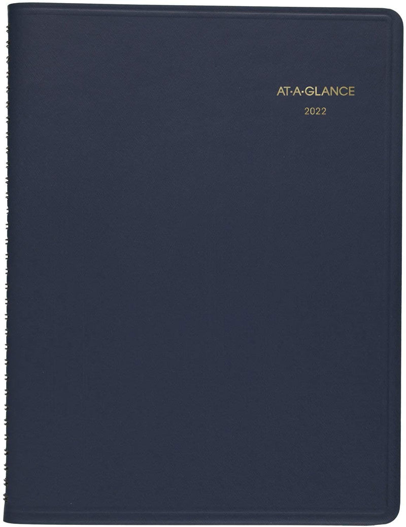 2022 Weekly Appointment Book & Planner by AT-A-GLANCE, 8-1/4" x 11", Large, Navy (7095020)