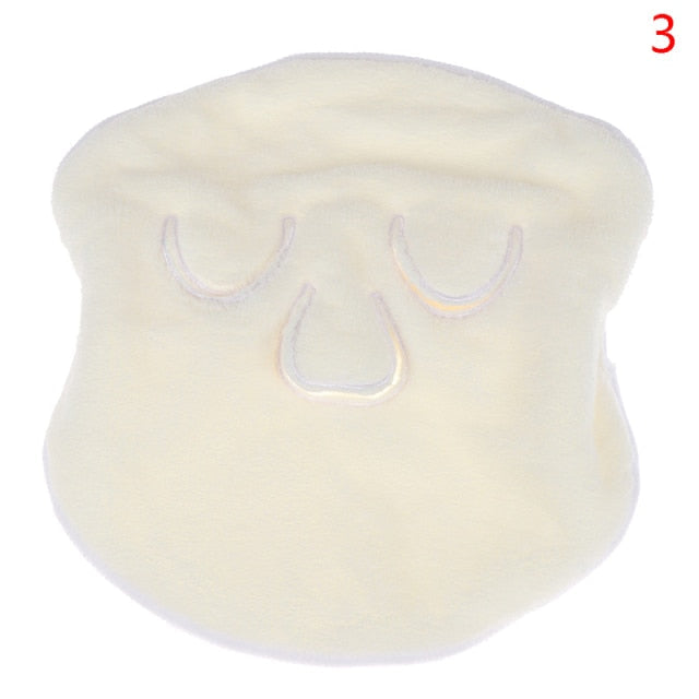 Reusable Face Towels Cold/Hot Compress Facial Mask Beauty Tools Thickened Coral Fleece Towel For Women Skin Care Moisturizing