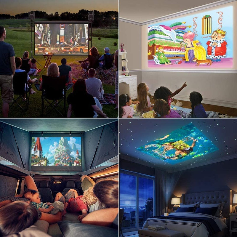 Portable HD Projector  - Perfect for Home Cinema and Camping