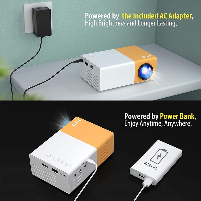 Portable HD Projector  - Perfect for Home Cinema and Camping