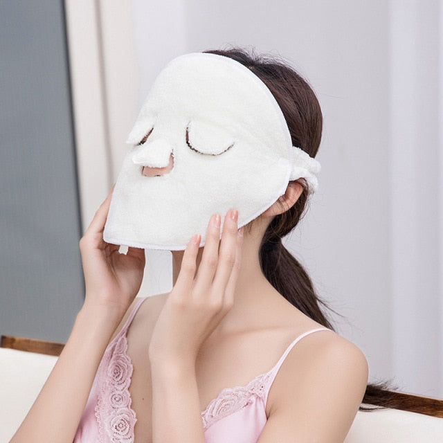 【Towel Mask】Cold Compress Hot Compress Beauty moisturizing hydrating Facial Mask Beauty Salon Thickened Coral Fleece Facial Apply Face Towel