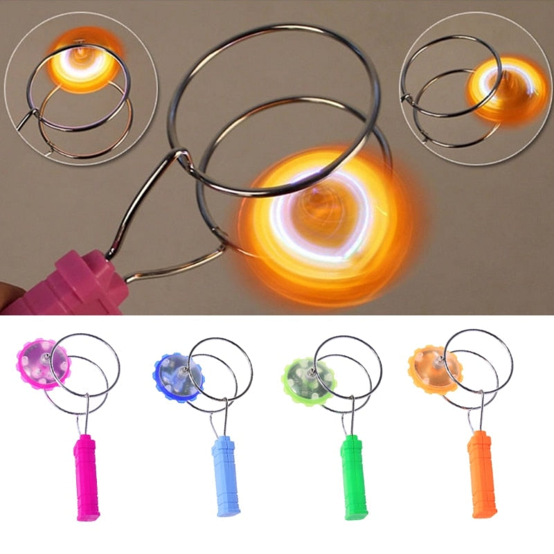 Magnetic Gyro Wheel Magic Spinning LED Colorful Light Gyro YoYo