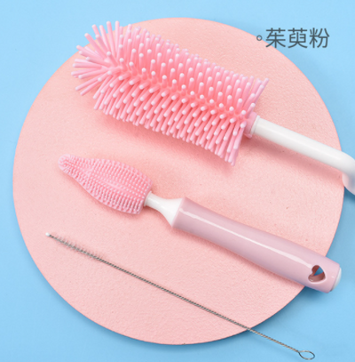 Silicone Bottle Brush 360 Degree Rotation