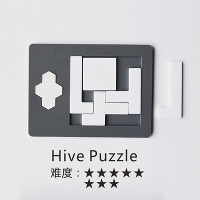 Jigsaw Puzzle 29 Blank Plastic Hard Complex las logic IQ Mind Brain Teaser Shapes games Puzzle Toy For Adults Kids children