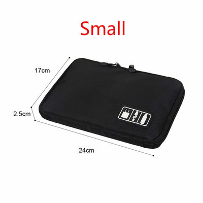 HOT Travel Cable Bag Portable Digital USB Gadget Organizer Charger Wires Cosmetic Zipper Storage Pouch kit Case Accessories Supplies