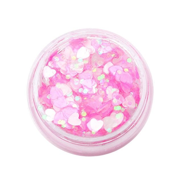 1PC Hot Sale Fashion Holographic Eyeshadow Sequins Gel Hair Lips Makeup Eye Eyebrow Shimmer Glitter Decoration Portable Cosmetic